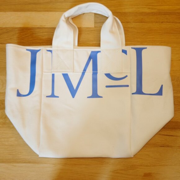 J. McLaughlin Handbags - J. McLaughlin Logo Canvas Tote Bag Off White – Used Once, Free Shipping